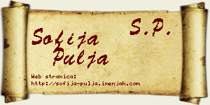 Sofija Pulja vizit kartica